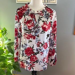 Loft Outlet Floral Blouse Sz L